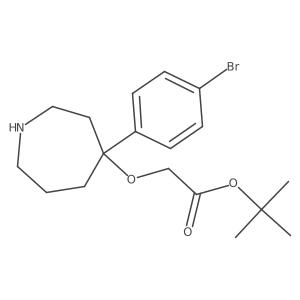 Tert-butyl 2-{[4-(4-bromophenyl)azepan-4-yl]oxy}acetate Structure