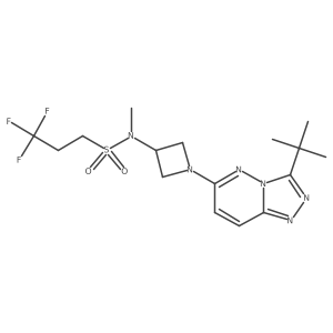 N-(1-(3-(tert-butyl)-[1,2,4]triazolo[4,3-b]pyridazin-6-yl)azetidin-3-yl)-3,3,3-trifluoro-N-methylpropane-1-sulfonamide Structure