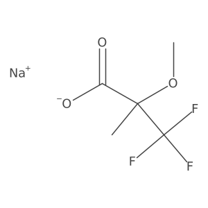 Sodium;3,3,3-trifluoro-2-methoxy-2-methylpropanoate结构式