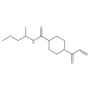 N-(1-Methylsulfanylpropan-2-yl)-1-prop-2-enoylpiperidine-4-carboxamide Structure