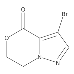 3-Bromo-6,7-dihydro-4H-pyrazolo[5,1-c][1,4]oxazin-4-one Structure