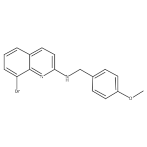 8-bromo-N-(4-methoxybenzyl)quinolin-2-amine Structure