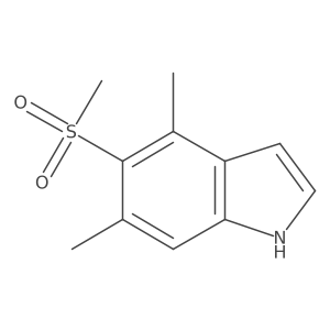 Cc1cc2[nH]ccc2c(C)c1S(C)(=O)=O结构式