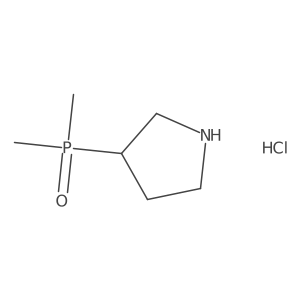 Dimethyl(pyrrolidin-3-yl)phosphine oxide hydrochloride结构式