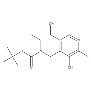tert-butyl N-ethyl-N-{[3-hydroxy-5-(hydroxymethyl)-2-methylpyridin-4-yl]methyl}carbamate Structure
