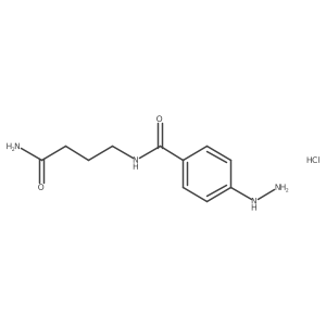 4-[(4-Hydrazinylphenyl)formamido]butanamide hydrochloride结构式