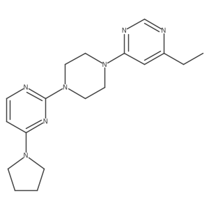 2-[4-(6-Ethylpyrimidin-4-yl)piperazin-1-yl]-4-(pyrrolidin-1-yl)pyrimidine Structure