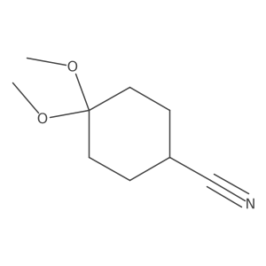 4,4-Dimethoxycyclohexane-1-carbonitrile Structure