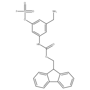 (9H-fluoren-9-yl)methyl N-[3-(aminomethyl)-5-[(fluorosulfonyl)oxy]phenyl]carbamate结构式