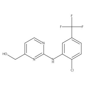 (2-{[2-Chloro-5-(trifluoromethyl)phenyl]amino}pyrimidin-4-yl)methanol结构式