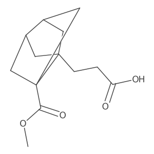 3-[5-(Methoxycarbonyl)tricyclo[3.3.0.0,3,7]octan-1-yl]propanoic acid结构式