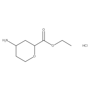 Ethyl4-aminooxane-2-carboxylatehydrochloride结构式
