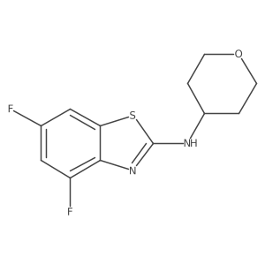 4,6-difluoro-N-(oxan-4-yl)-1,3-benzothiazol-2-amine Structure