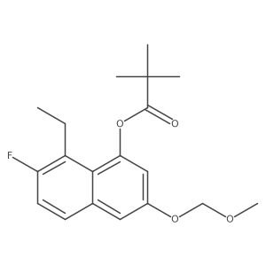 8-Ethyl-7-fluoro-3-(methoxymethoxy)naphthalen-1-yl pivalate Structure