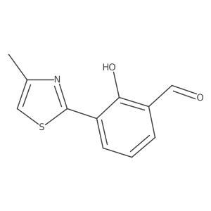 2-hydroxy-3-(4-methyl-2-thiazolyl)Benzaldehyde Structure