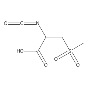 (2R)-2-isocyanato-3-methanesulfonylpropanoic acid Structure