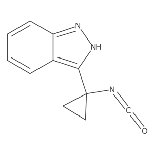 3-(1-isocyanatocyclopropyl)-1H-indazole结构式