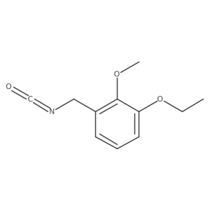 1-Ethoxy-3-(isocyanatomethyl)-2-methoxybenzene Structure