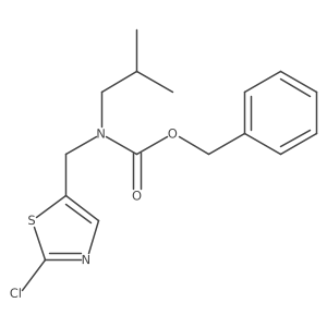 benzyl N-[(2-chloro-1,3-thiazol-5-yl)methyl]-N-(2-methylpropyl)carbamate结构式