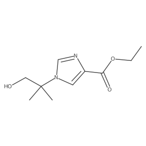 ethyl 1-(1-hydroxy-2-methylpropan-2-yl)-1H-imidazole-4-carboxylate结构式