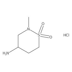 4-Amino-2-methyl-1,2-thiazinane 1,1-dioxide hydrochloride结构式