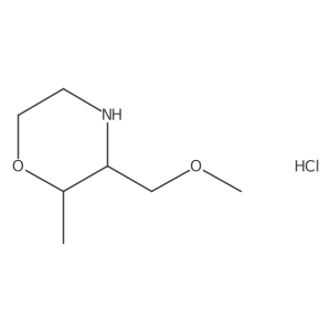 (2R,3R)-3-(Methoxymethyl)-2-methylmorpholine hydrochloride Structure
