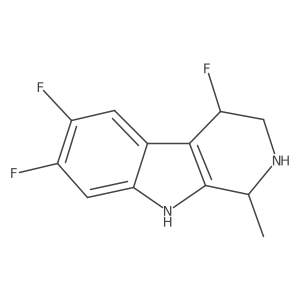 (1R,4R)-4,6,7-Trifluoro-1-methyl-2,3,4,9-tetrahydro-1H-pyrido[3,4-b]indole Structure
