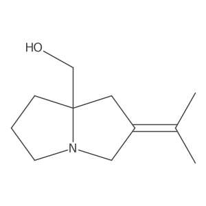 (2-(Propan-2-ylidene)tetrahydro-1H-pyrrolizin-7a(5H)-yl)methanol Structure