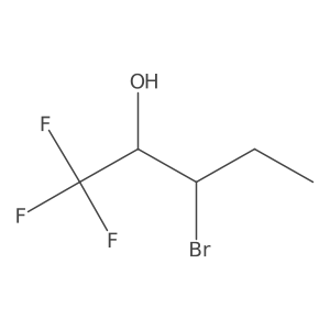 3-Bromo-1,1,1-trifluoropentan-2-ol结构式