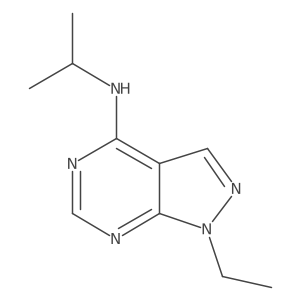 1-Ethyl-N-isopropyl-1H-pyrazolo[3,4-d]pyrimidin-4-amine Structure