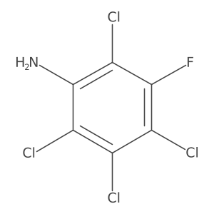 2,3,4,6-Tetrachloro-5-fluorobenzenamine Structure