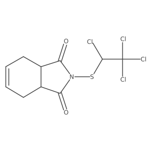 3a,4,7,7a-Tetrahydro-2-[(1,2,2,2-tetrachloroethyl)thio]-1H-isoindole-1,3(2H)-dione结构式