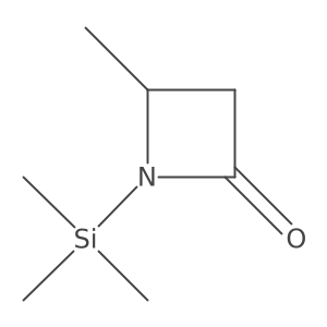 2-Azetidinone, 4-methyl-1-(trimethylsilyl)-结构式