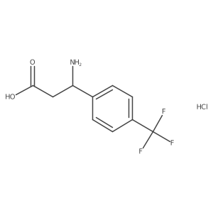 (R)-3-Amino-3-(4-(trifluoromethyl)phenyl)propanoicacidhydrochloride Structure