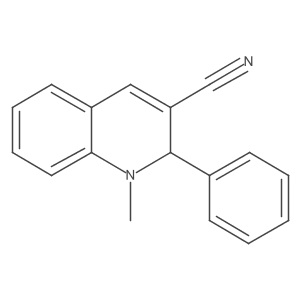 1,2-Dihydro-1-methyl-2-phenyl-3-quinolinecarbonitrile结构式