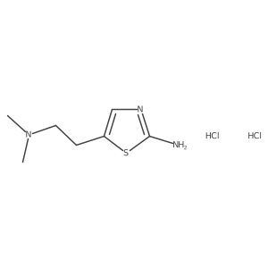 5-[2-(Dimethylamino)ethyl]-1,3-thiazol-2-amine dihydrochloride结构式