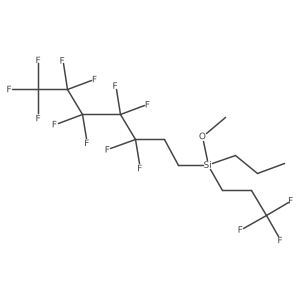 (Methoxy)[(perfluoropentyl)ethyl](propyl)(3,3,3-trifluoropropyl)silane结构式