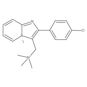 {[2-(4-Chlorophenyl)imidazo[1,2-a]pyridin-3-yl]methyl}trimethylazanium iodide Structure