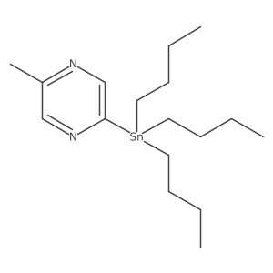 2-Methyl-5-(tributylstannyl)pyrazine Structure