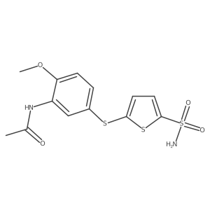 Acetamide,n-[5-[[5-(aminosulfonyl)-2-thienyl]thio]-2-methoxyphenyl]-结构式