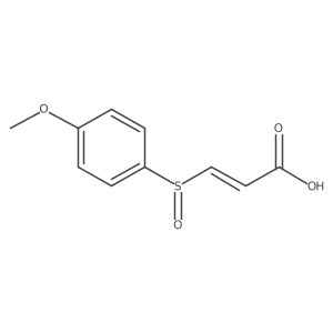2-Propenoic acid, 3-[(4-methoxyphenyl)sulfinyl]-, (E)- Structure