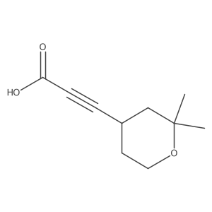 3-(2,2-Dimethyltetrahydro-2H-pyran-4-yl)propiolic acid Structure