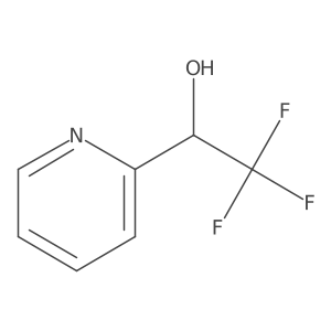 (1S)-2,2,2-trifluoro-1-(pyridin-2-yl)ethan-1-ol结构式