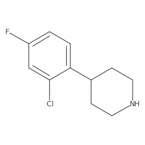 4-(2-Chloro-4-fluorophenyl)piperidine Structure