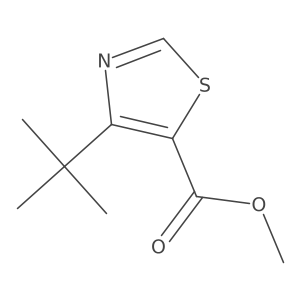 Methyl 4-(1,1-dimethylethyl)-5-thiazolecarboxylate结构式