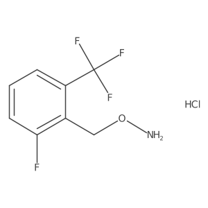 O-[2-Fluoro-6-(trifluoromethyl)benzyl]hydroxylamine Hydrochloride Structure
