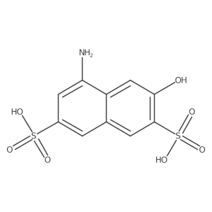 5-Amino-3-hydroxynaphthalene-2,7-disulfonic acid Structure