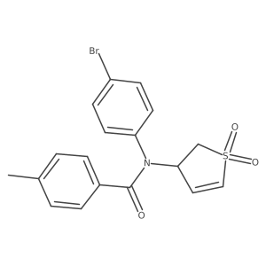 N-(4-bromophenyl)-N-(1,1-dioxido-2,3-dihydrothiophen-3-yl)-4-methylbenzamide Structure