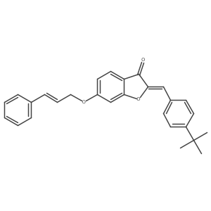 (2Z)-2-(4-tert-butylbenzylidene)-6-{[(2E)-3-phenylprop-2-en-1-yl]oxy}-1-benzofuran-3(2H)-one Structure