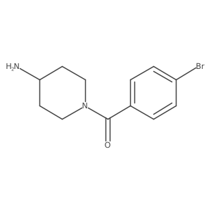 (4-Amino-1-piperidinyl)(4-bromophenyl)methanone Structure